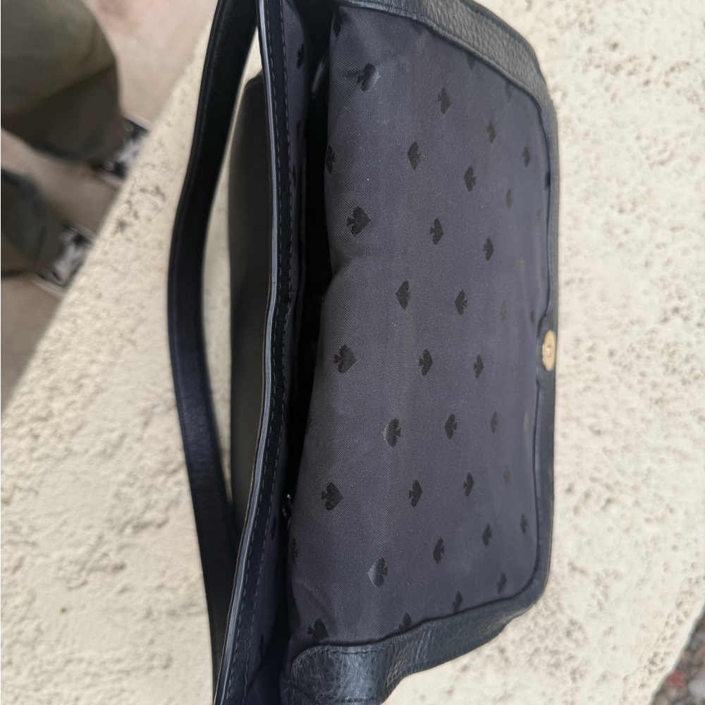 Kate Spade Black Pebbled Leather Shoulder Bag - Picture 6 of 8
